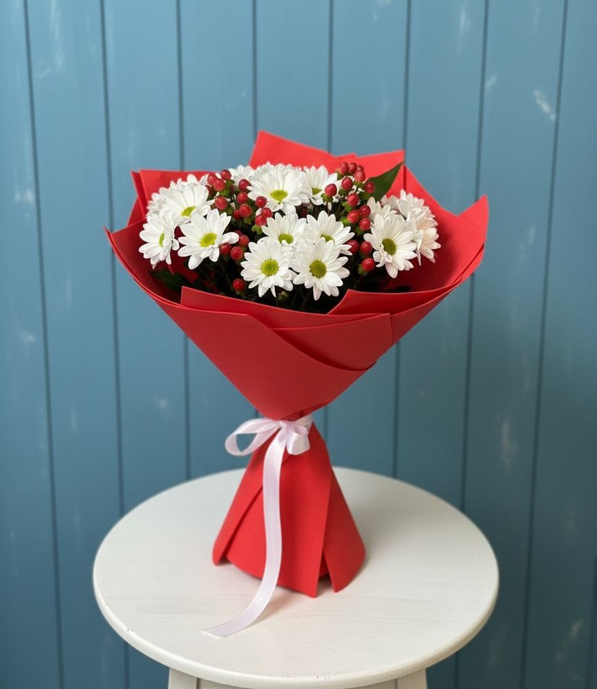 Букет цветов из: Хризантемы в Ивоте