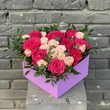 Цветочная композиция из Розы в коробке в Ивоте