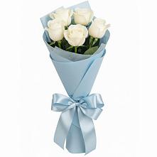 Букет 5 Белых роз Проуд #REPLACE_PRED# Ивоте