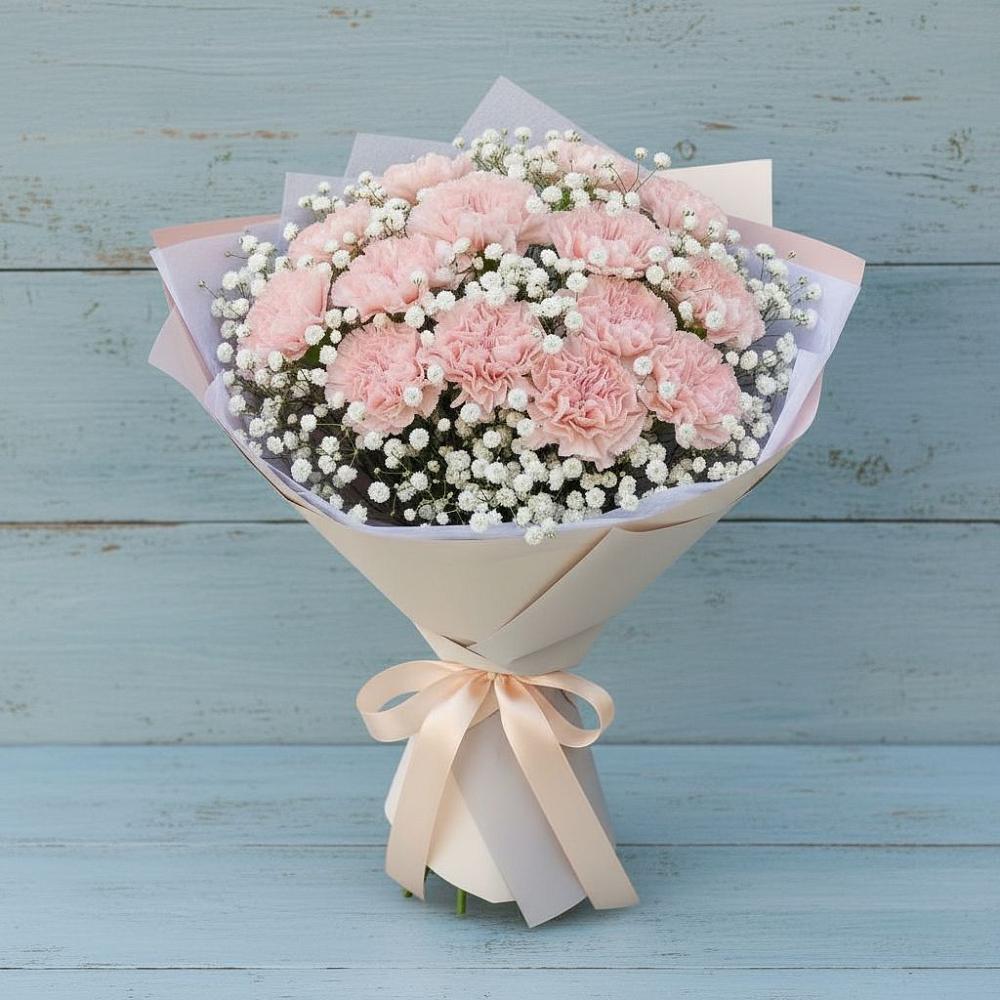 Букет цветов из: Гвоздики в Ивоте