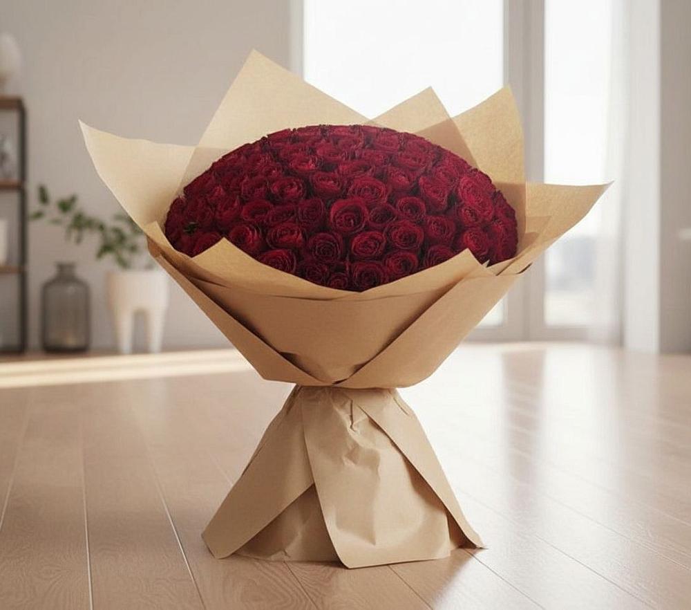 Букет 101 Красная роза в Ивоте