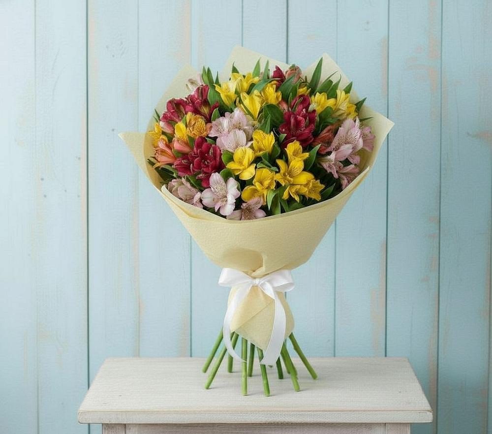 Букет цветов из: Альстромерии в Ивоте