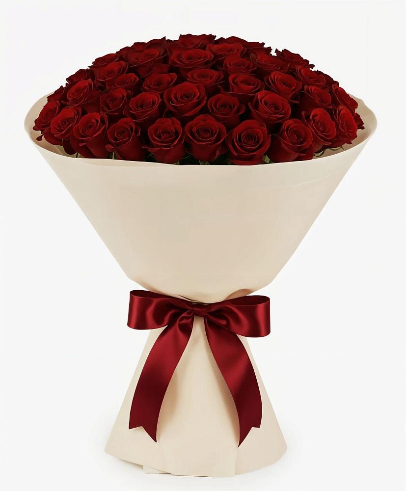 Букет 101 Бордовая роза Блэк Бакарра в Ивоте