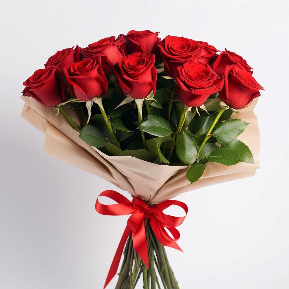 Букет 11 Красных роз Эдлесс Лав в Ивоте